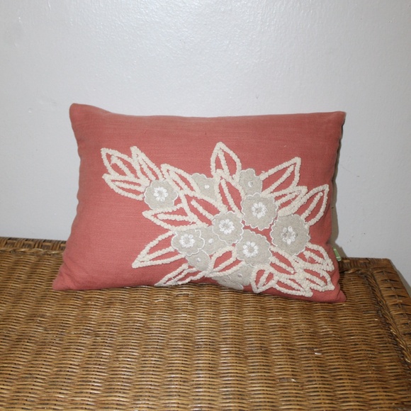 Celerie by Celerie Kemble Lumbar Embroidered Pillow. - Picture 2 of 12